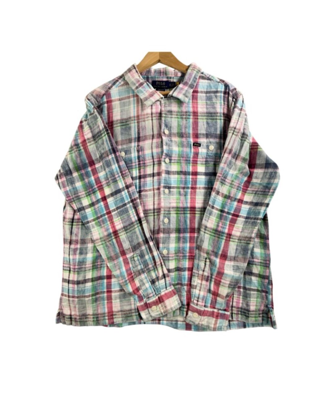 Polo Ralph Lauren Shirt Mens XL Multicolor Plaid Button Up Long Sleeve Classic - Picture 6 of 15
